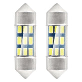 Hvit LED-festoonpære med 9 SMD 3014-dioder