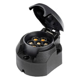 7-polet tilhengerkontakt i plast for 12 V