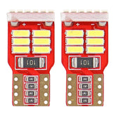 Hvide LED-pærer W5W T10 med 18 stk. 4014-dioder
