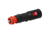 Sigarettennerplugg med kontakt for EURO/DIN 12/24 V og 5 A