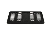 Svart skiltplateholder small for biler importert fra USA og Japan