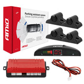 Parkeringssystem med LED-display og fire svarte TRUCK-sensorer