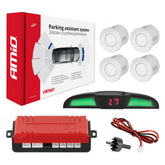Parkeringsassistent med LED COB-display og hvite sensorer