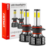 HB4 LED-pærer med COB-dioder og 6500K lysfarge