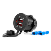 Vanntett USB-billader med to USB-porter for 12–24 V