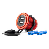 Vanntett USB-lader med to porter for 12–24 V