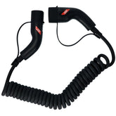 Carpoint spiralladekabel for elbiler Type 2 til Type 2, 32 A, 3-faset, 6 meter
