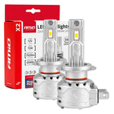 LED-frontlyspærer H7 X2-serien med 6500K hvitt lys