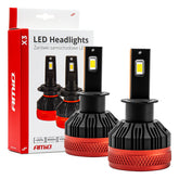 LED-pærer H3 X3-serie sett forfra