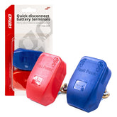 Batteriklemmer for 12–24 V med hurtig frakobling