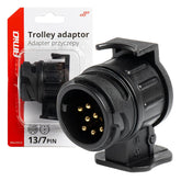 Tilhengeradapter 13/7 for 7-polet tilhenger og 13-polet kontakt