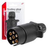 7-polet tilhengerkontakt for 12 og 24 V