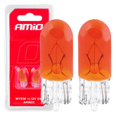 Oransje WY5W-halogenpærer med W2.1x9.5d-sokkel