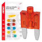 LED-minisikringer til bil, 10 stk.