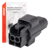 2-polet vanntett kontakt- og stikkontaktsett med 2,2 mm stiftdiameter