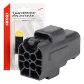 4-polet vanntett kontakt- og pluggesett med 2,2 mm stifter