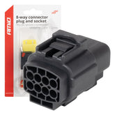 Vanntett 8-pins plugg- og kontaktsett med 2,2 mm stiftdiameter