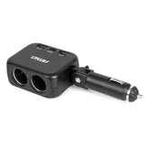 Dobbelt sigarettenneruttak med USB-porter for 12/24 V