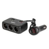3-dobbel sigarettenneruttak med USB-porter og digitalt display