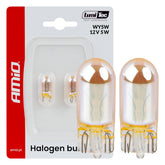 WY5W halogenpære med orange lys og kromdesign