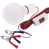 LED arbeidslampe 12V med krokodilleklemmer fra CARMOTION