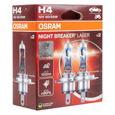 Osram H4 NIGHT BREAKER LASER halogenpære 12V 60/55W