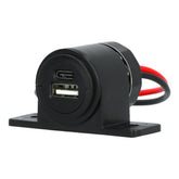Carpoint innbyggingskontakt USB-A + USB-C 12/24V
