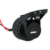 Carpoint innbyggingskontakt USB-A + USB-C 12/24V