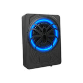 10" aktiv slim subwoofer med RGB LED og Bluetooth-app – 1200 W maks