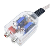 2-kanals High to Low-konverter – RCA line output-adapter til bilradio