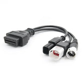 Motorsykkel diagnosekabel 3-pin, 4-pin og 6-pin