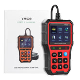 OBD2 feilkodeleser YM529 – diagnosetester med Bluetooth og fargeskjerm