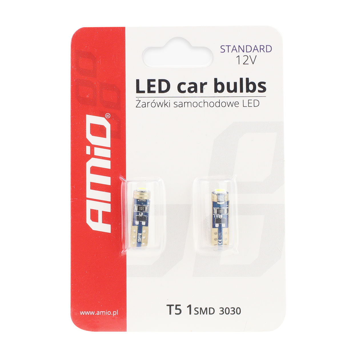 Standard LED-pære T5 for 12 V