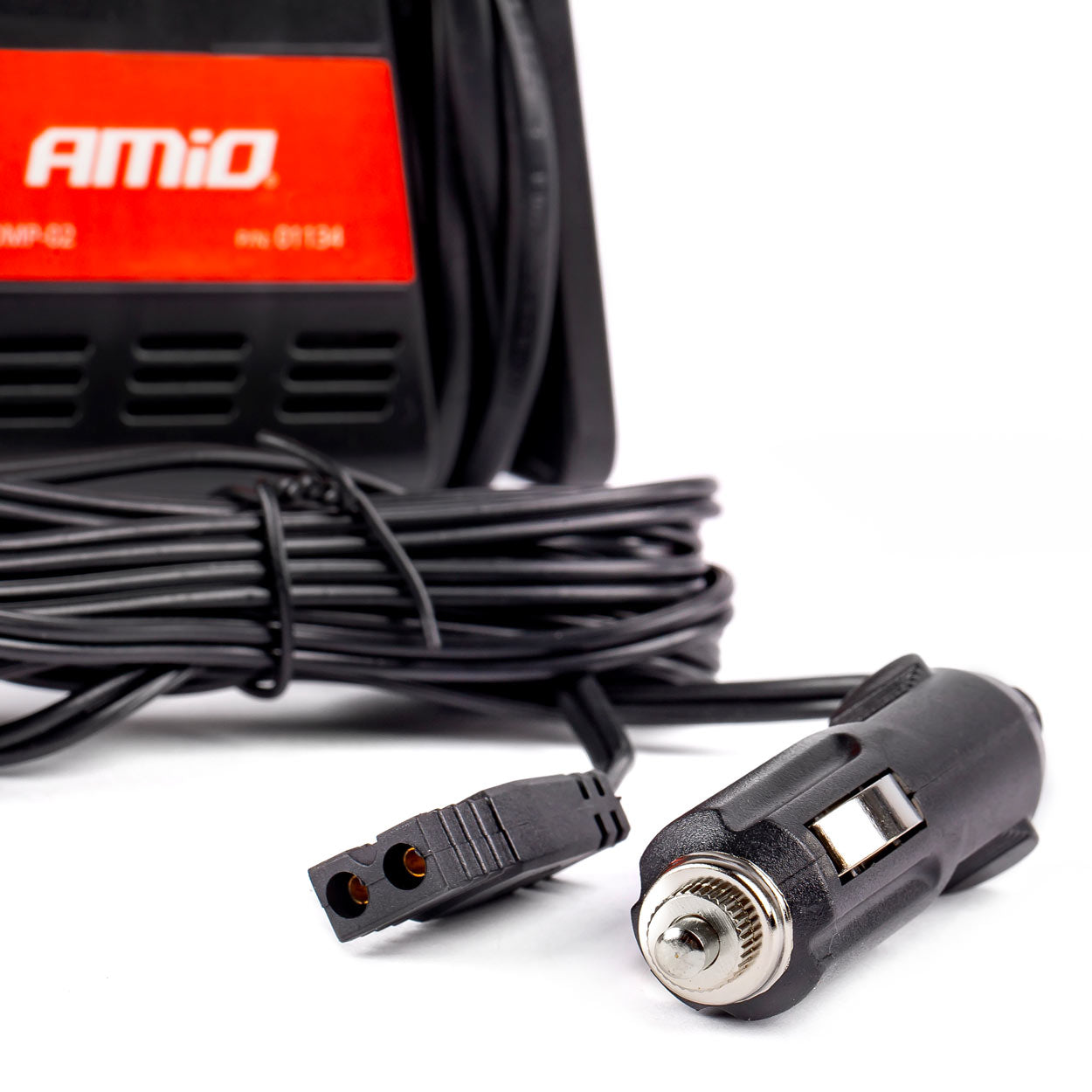 12 V autokompressor med manometer