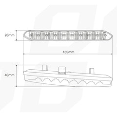 DRL 810 kjørelys med LED-rekke