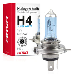 H4 Super White halogenpære med UV-filter