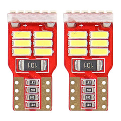 Hvite LED-pærer W5W T10 med 18 stk. 4014-dioder