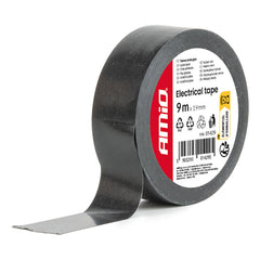 Sort tape 19 mm x 9 m i pakke med 12 stk.