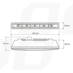 DRL 501HP kjørelys for montering i smale åpninger