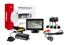 Parkeringsassistentsystem med TFT-display og fire sensorer