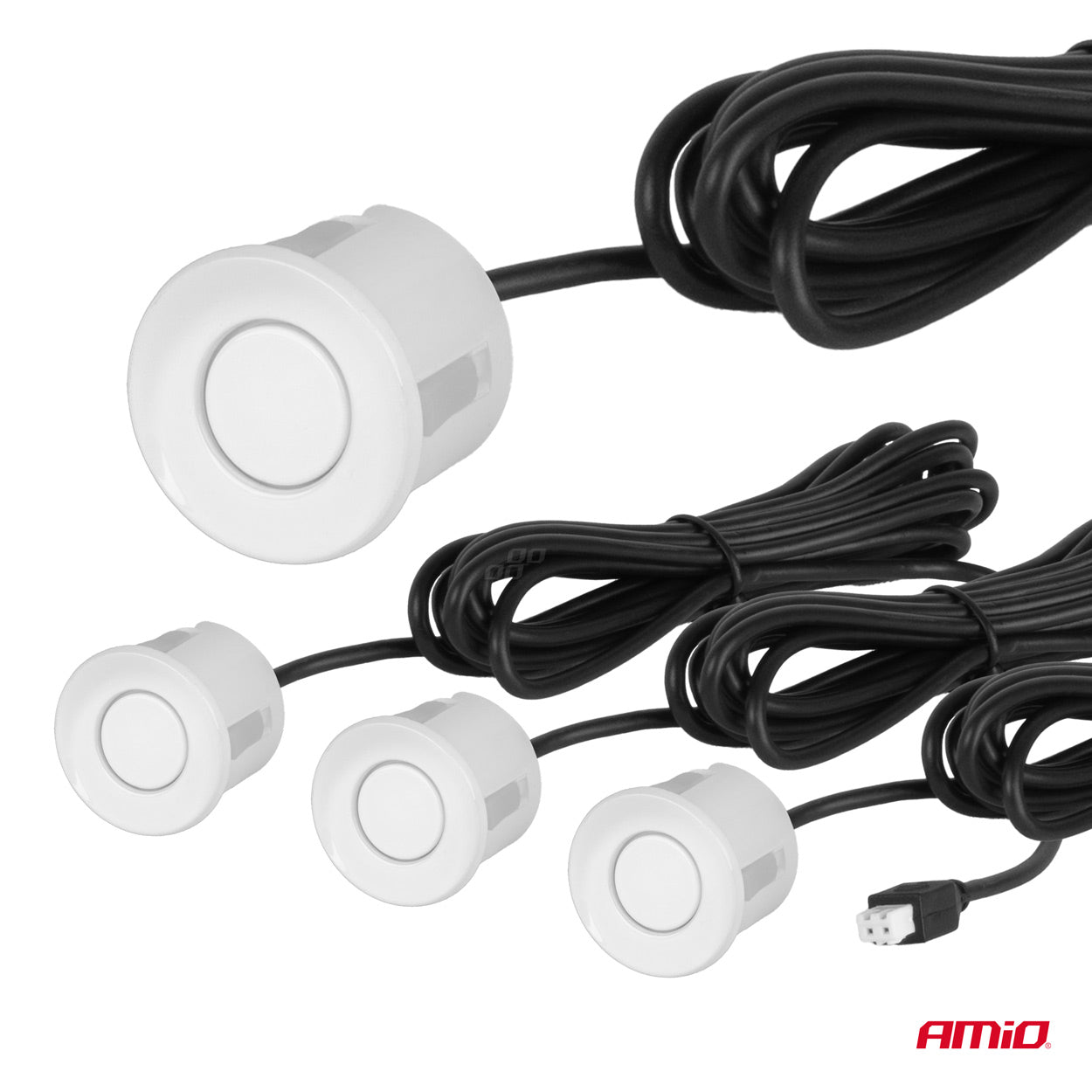 Parkeringsassistent med sensorer og LED-indikator