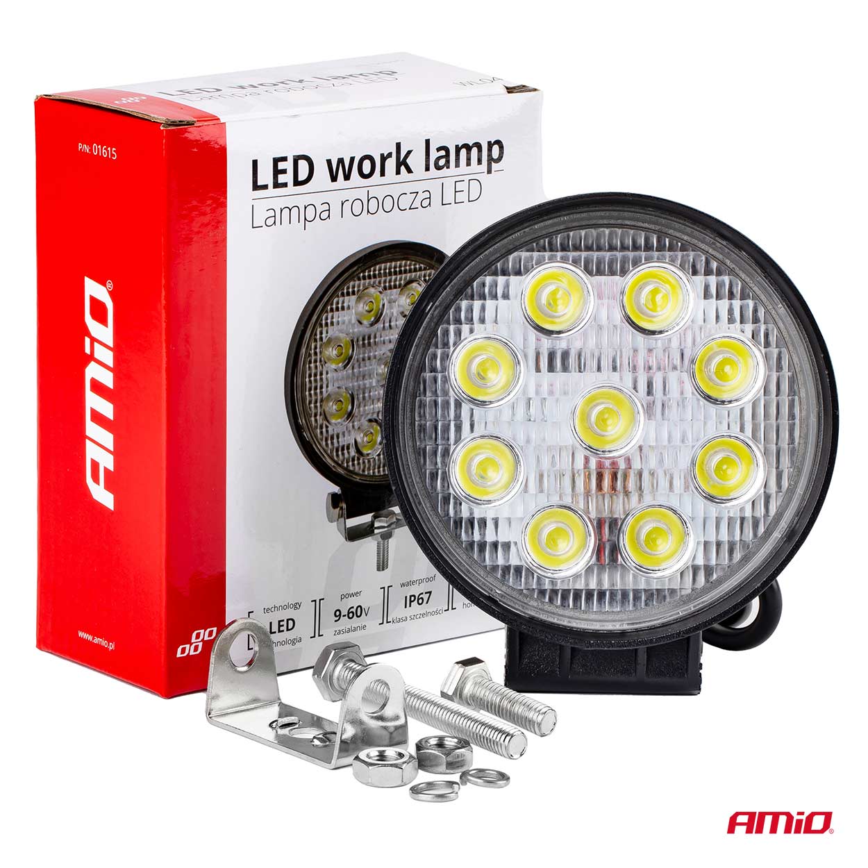 AWL04 arbejdslampe med 9 LED