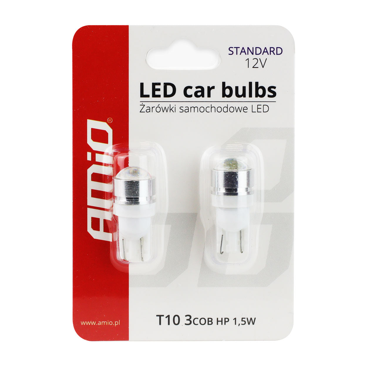 T10 W5W LED-pære med linse