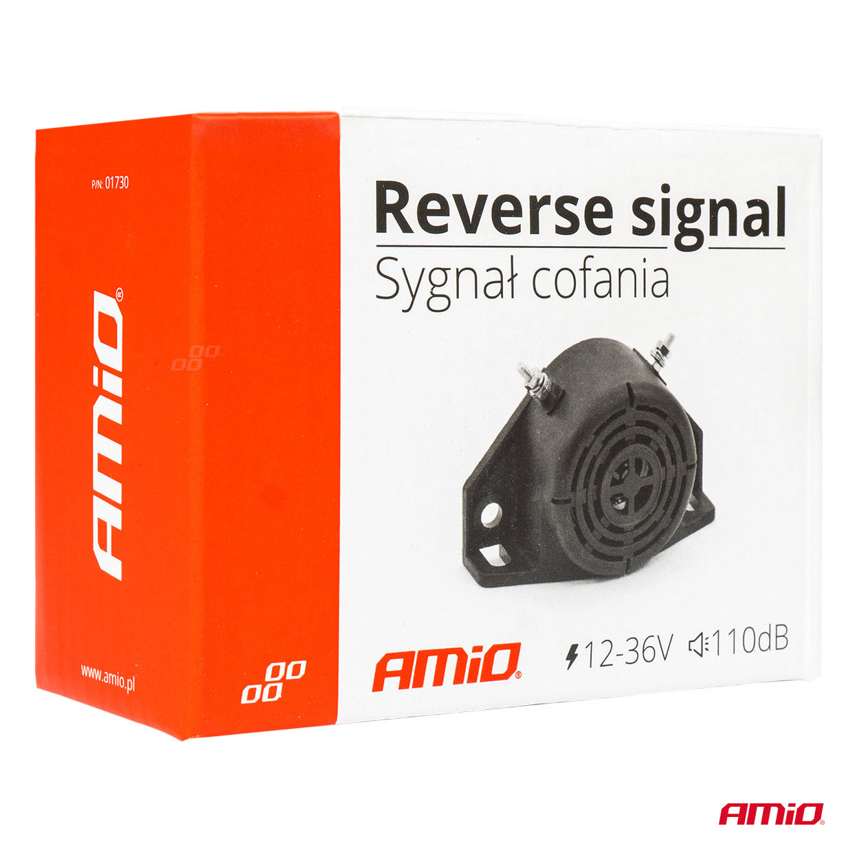 Ryggealarmsignal for biler og maskiner