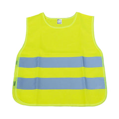 Gul refleksvest for barn med refleksstriper
