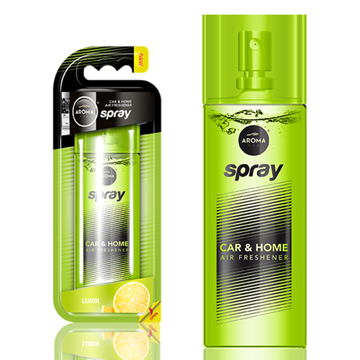 Aroma Car bilduftspray med citronduft i 50 ml glasflaske