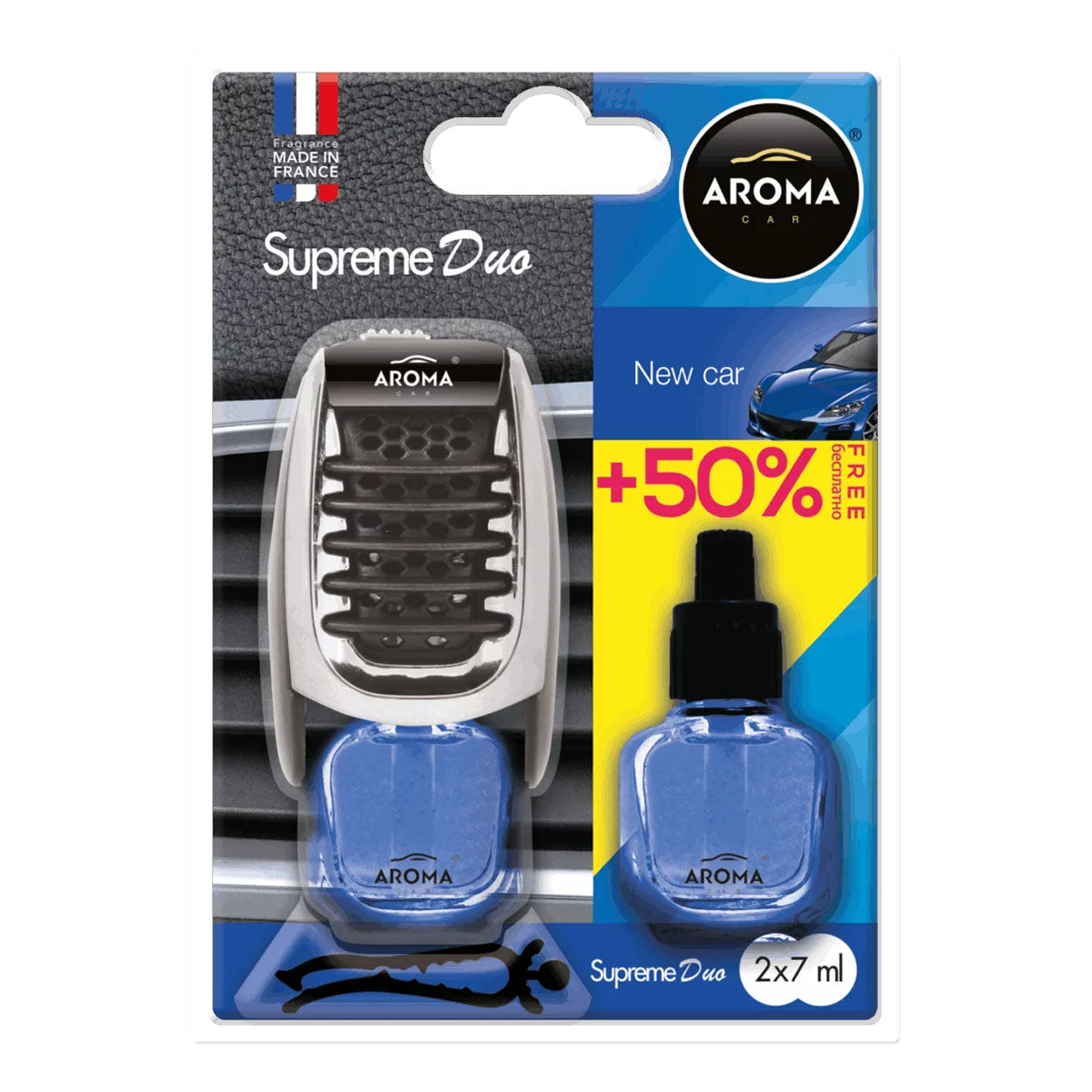 Aroma Car Supreme Duo New Car billuft med ekstra flaske
