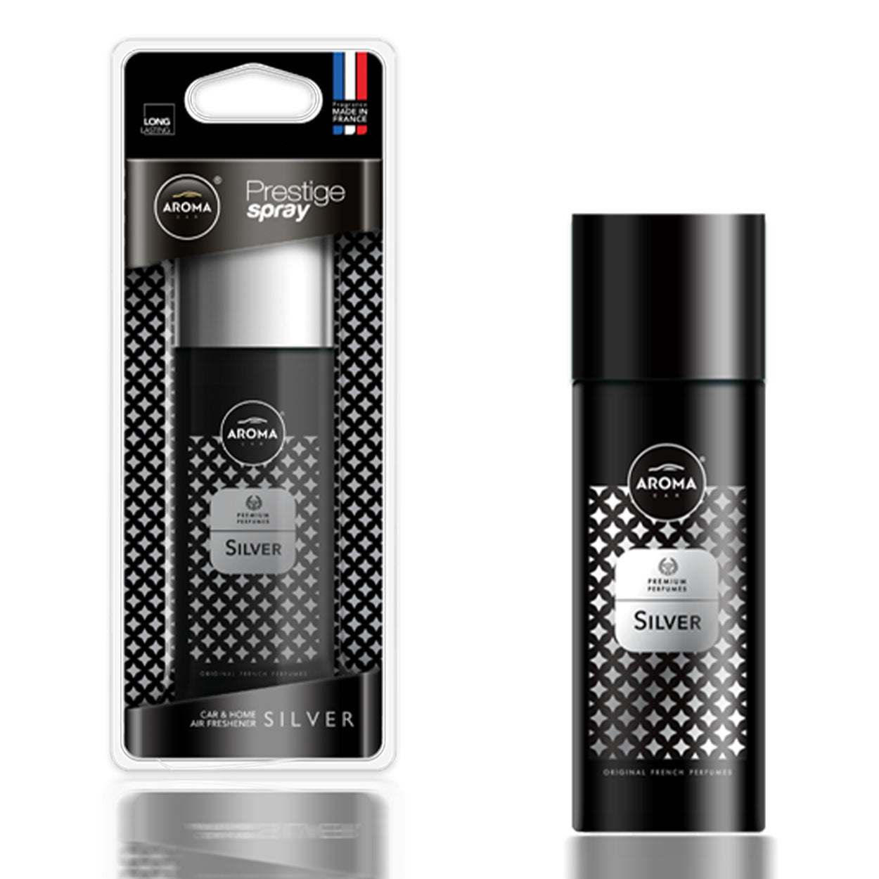 Aroma Car Prestige Spray Silver billukt på sprayflaske