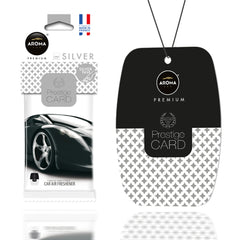 Aroma Prestige Card Silver hengende luftfrisker til bil
