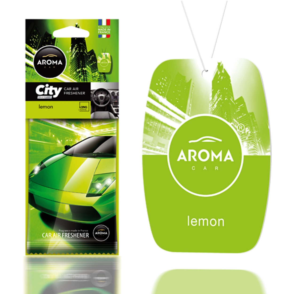 AROMA CAR CITY CARD Lemon billuft